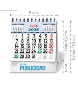 Calendario pequeño (w-o) 11x13.5 cm