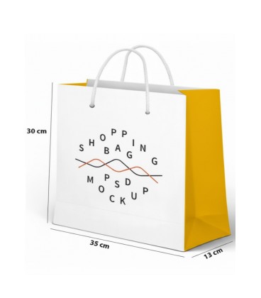 Bolsas lujo mediana apaisada 35x30x13 cm